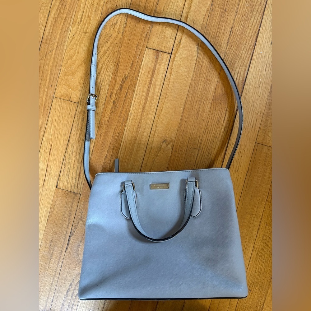 Kate Spade Evangelie Laurel Way Satchel, Saffiano Leather Crossbody Purse.